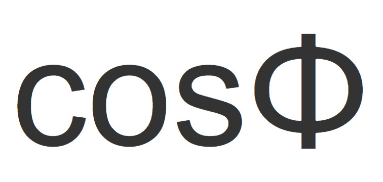 功率因数符号cos&Phi;